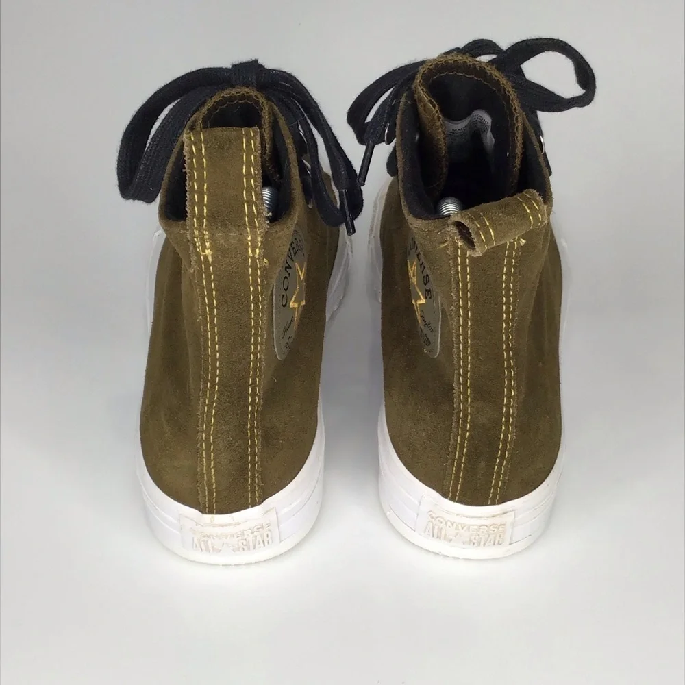 Converse Chuck Taylor All Star Hiker High-Top Sneaker in Olive Green Size 7. - Picture 5 of 12